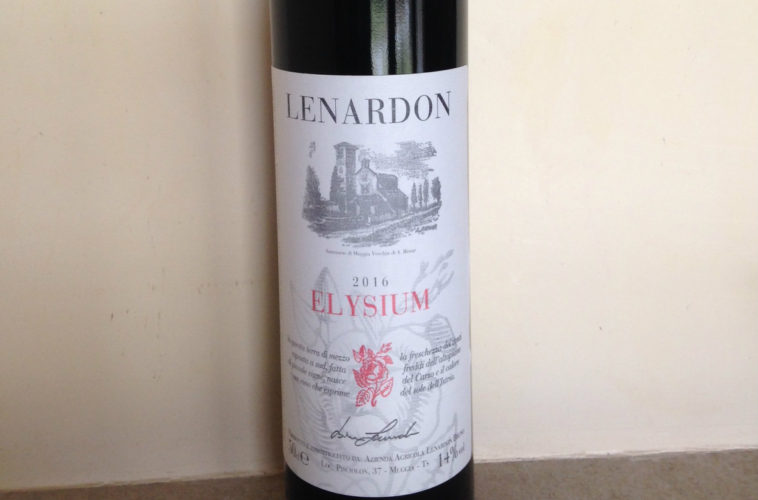 Elysium 2016: vino aromatico dell’azienda Bruno Lenardon