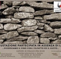 Degustazione partecipata in assenza di luce: il vino con l'olfatto e con il gusto